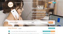 Desktop Screenshot of momstamp.com